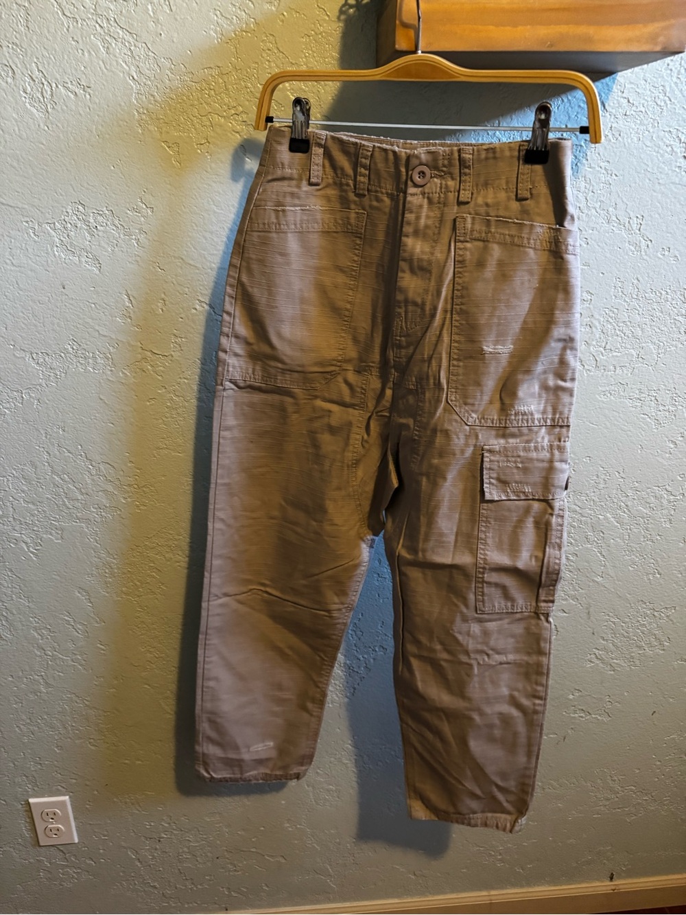 Blue Velvet Tan Cargo Pants - Casual Utility Style